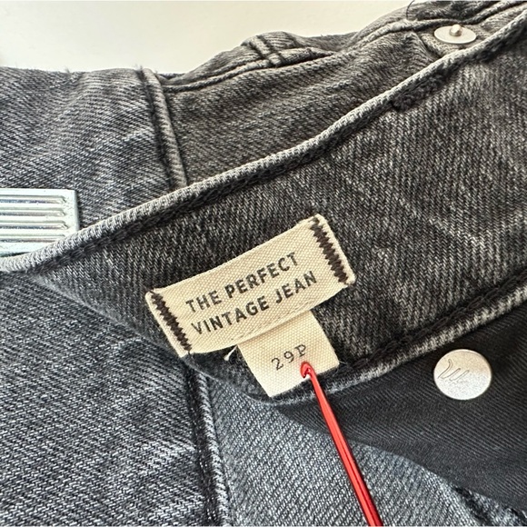 Madewell The Perfect Vintage Jeans Ankle Cropped Black Size 29P - Picture 7 of 8